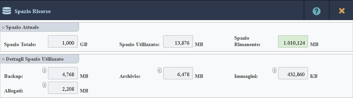 Scheda Spazio Risorse