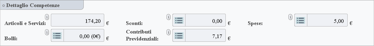 Immagine della voce relativa all'imposta di bollo.