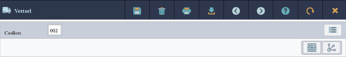 Immagine della barra delle sezioni aggiuntive del cliente.